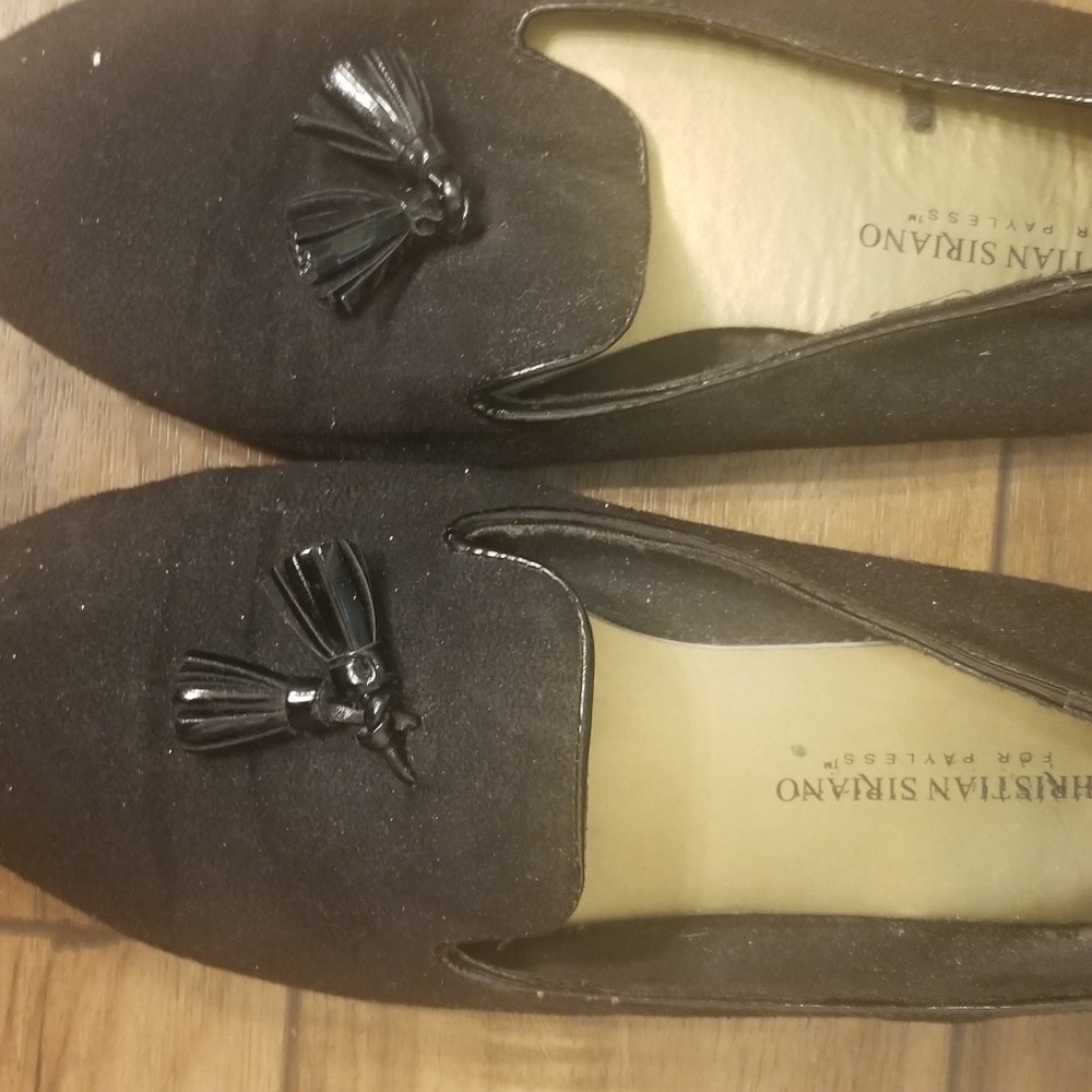 Black loafers